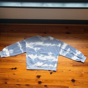 Cloud Pattern Crewneck Sweater